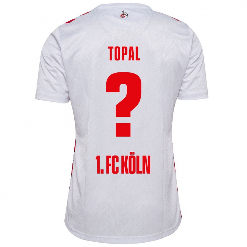 Niño Camiseta Sidar Topal #0 Blanco Rojo 1ª Equipación 2024/25 La Camisa México