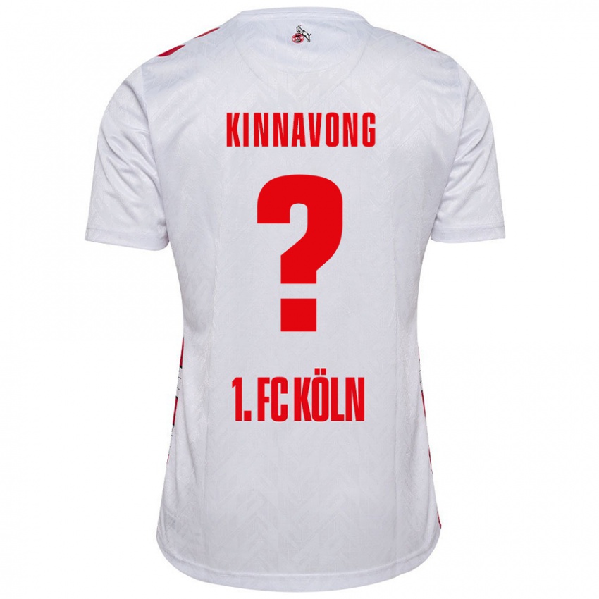 Niño Camiseta Jordan Kinnavong #0 Blanco Rojo 1ª Equipación 2024/25 La Camisa México