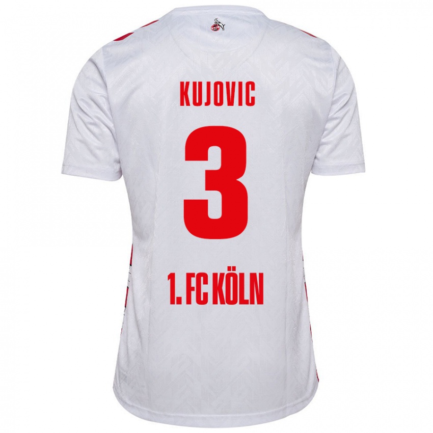 Niño Camiseta Emin Kujovic #3 Blanco Rojo 1ª Equipación 2024/25 La Camisa México