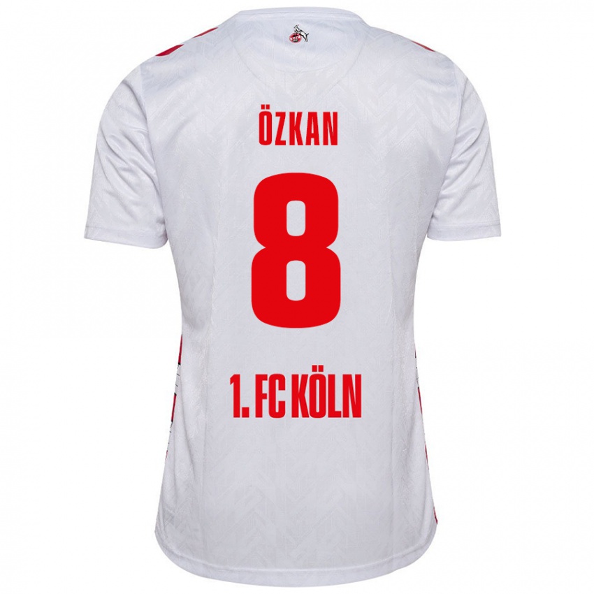 Niño Camiseta Mikail Özkan #8 Blanco Rojo 1ª Equipación 2024/25 La Camisa México