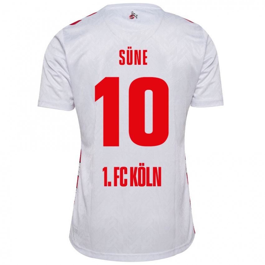 Niño Camiseta Arda Süne #10 Blanco Rojo 1ª Equipación 2024/25 La Camisa México