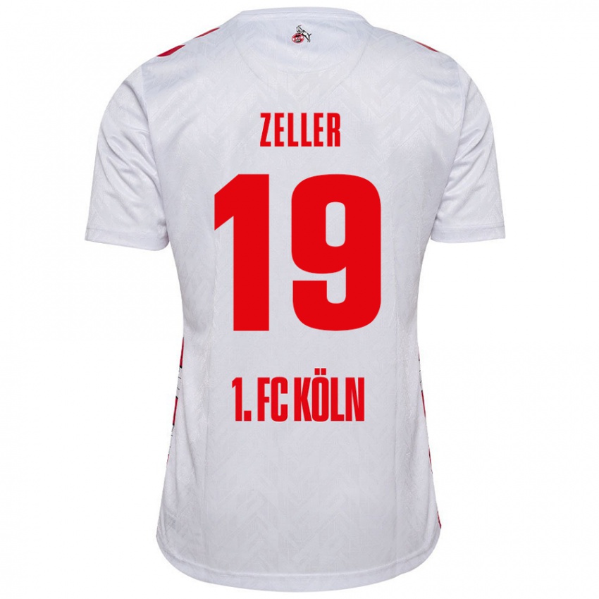 Niño Camiseta Dóra Zeller #19 Blanco Rojo 1ª Equipación 2024/25 La Camisa México