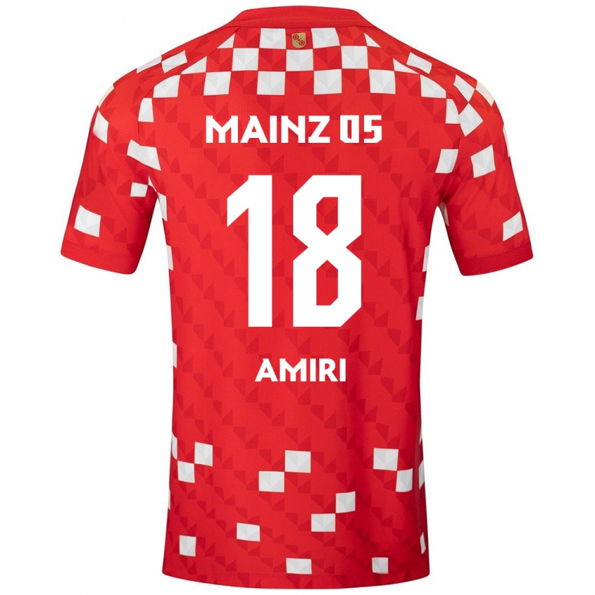 Niño Camiseta Nadiem Amiri #18 Blanco Rojo 1ª Equipación 2024/25 La Camisa México