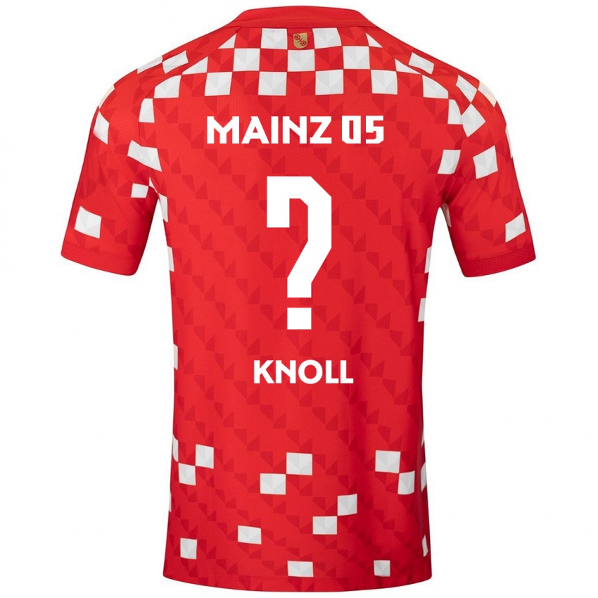 Niño Camiseta Max Knoll #0 Blanco Rojo 1ª Equipación 2024/25 La Camisa México