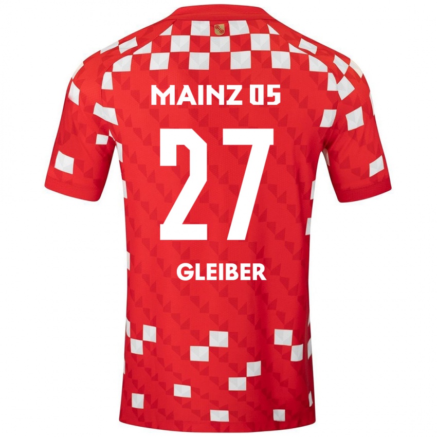 Niño Camiseta Daniel Gleiber #27 Blanco Rojo 1ª Equipación 2024/25 La Camisa México