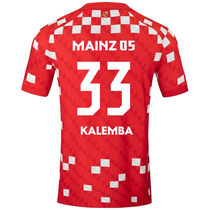 Niño Camiseta Marcel Kalemba #33 Blanco Rojo 1ª Equipación 2024/25 La Camisa México