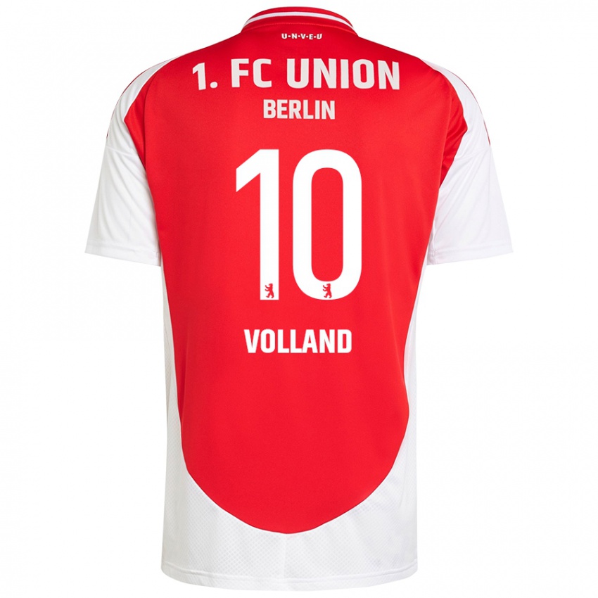 Niño Camiseta Kevin Volland #10 Rojo Blanco 1ª Equipación 2024/25 La Camisa México