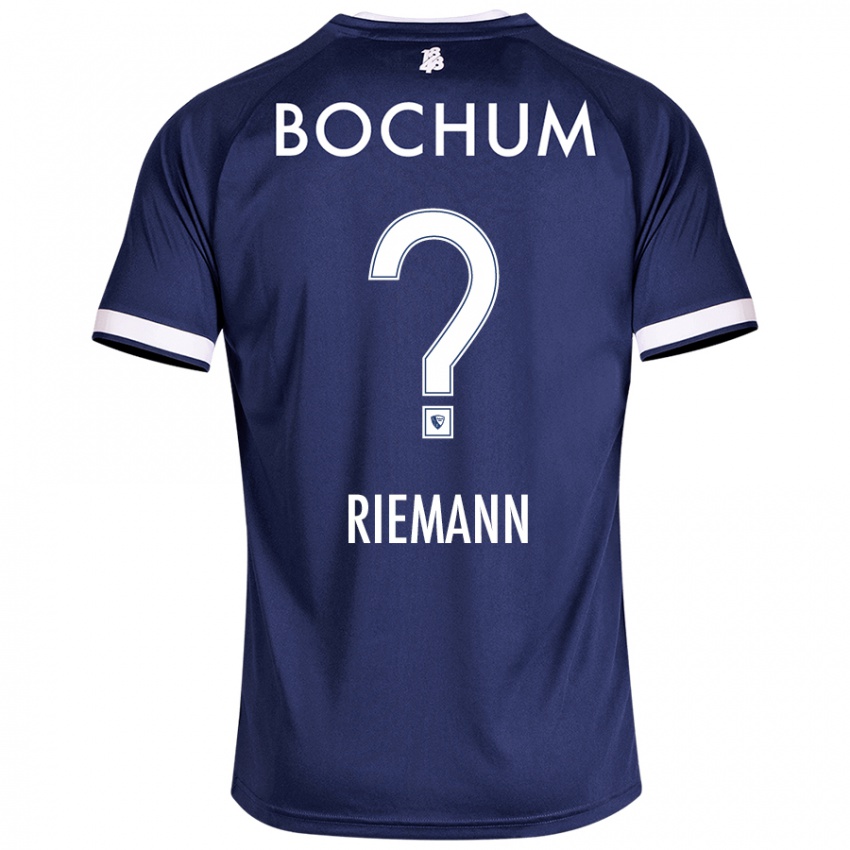 Niño Camiseta Manuel Riemann #0 Azul Oscuro 1ª Equipación 2024/25 La Camisa México