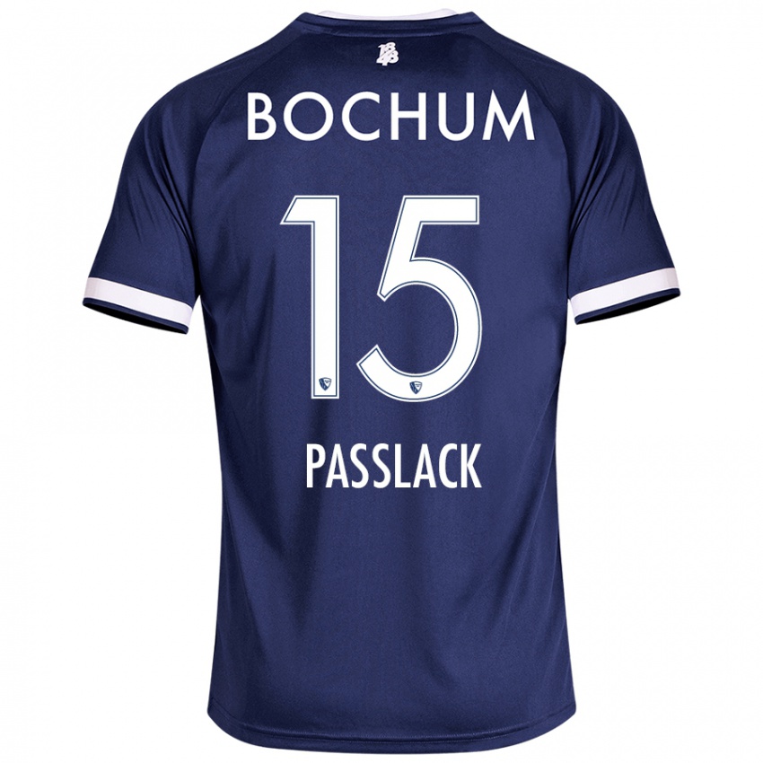 Niño Camiseta Felix Passlack #15 Azul Oscuro 1ª Equipación 2024/25 La Camisa México