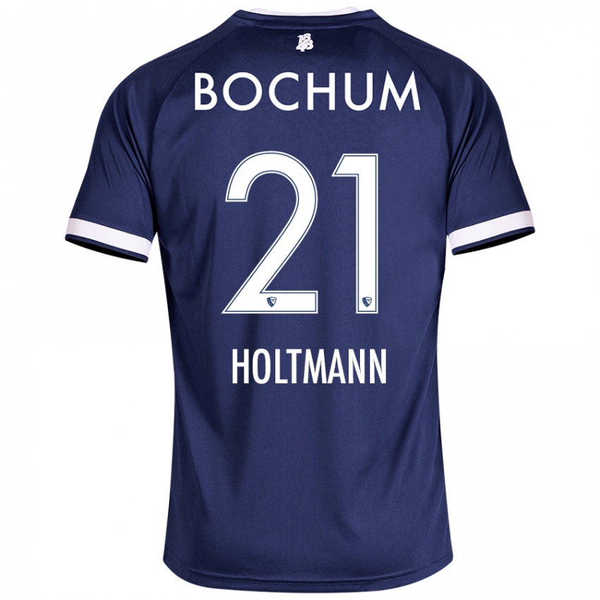 Niño Camiseta Gerrit Holtmann #21 Azul Oscuro 1ª Equipación 2024/25 La Camisa México