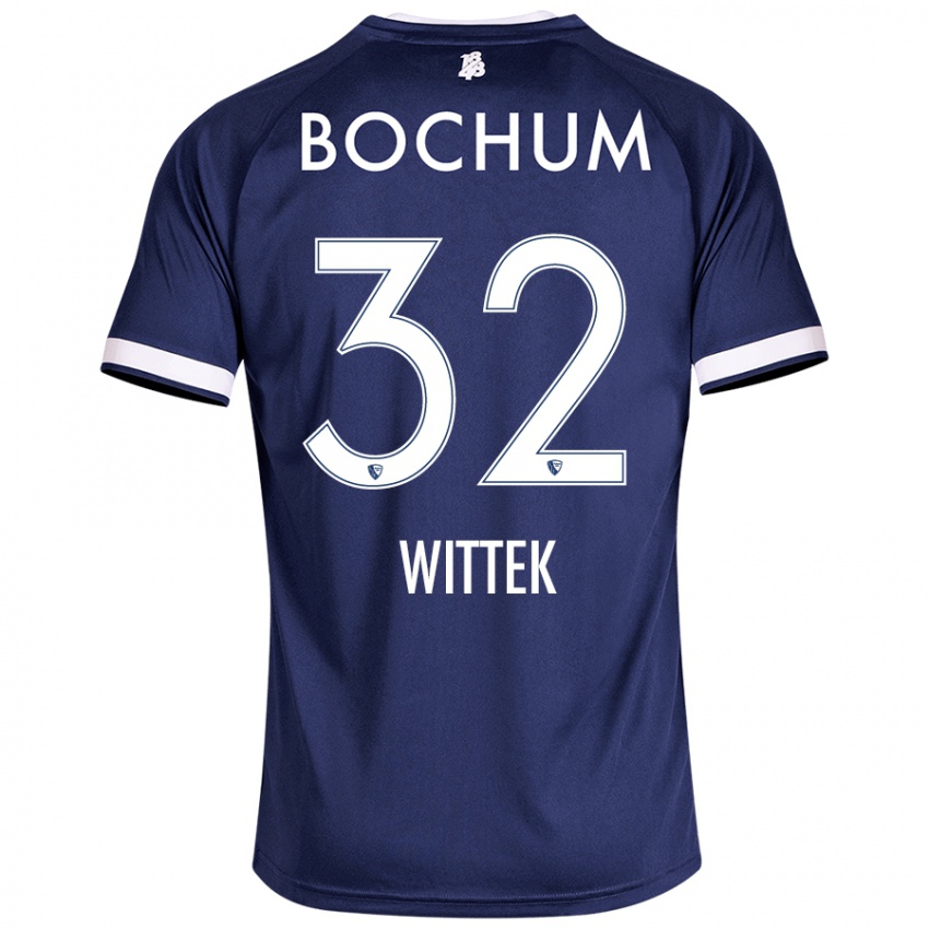 Niño Camiseta Maximilian Wittek #32 Azul Oscuro 1ª Equipación 2024/25 La Camisa México