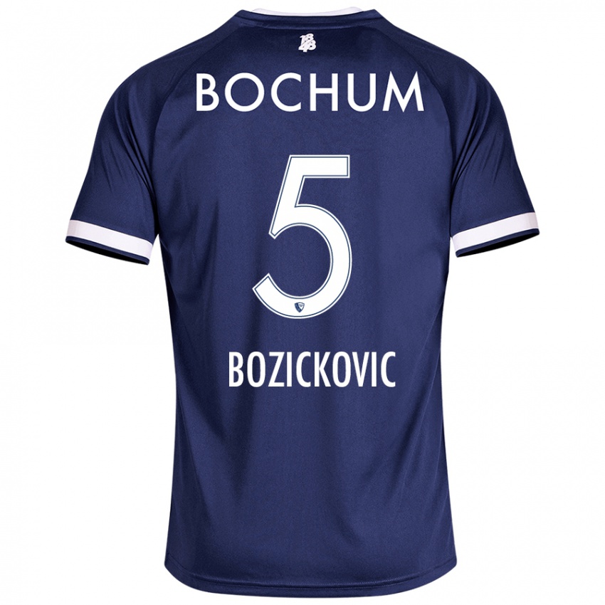 Niño Camiseta Niko Bozickovic #5 Azul Oscuro 1ª Equipación 2024/25 La Camisa México