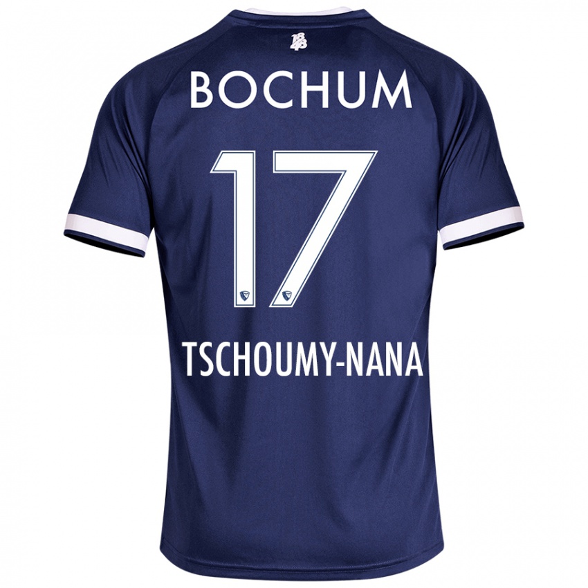 Niño Camiseta Daryl Tschoumy-Nana #17 Azul Oscuro 1ª Equipación 2024/25 La Camisa México