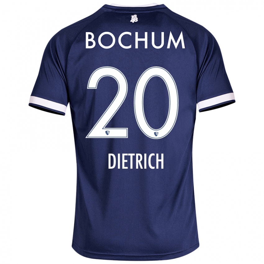 Niño Camiseta Sam Dietrich #20 Azul Oscuro 1ª Equipación 2024/25 La Camisa México