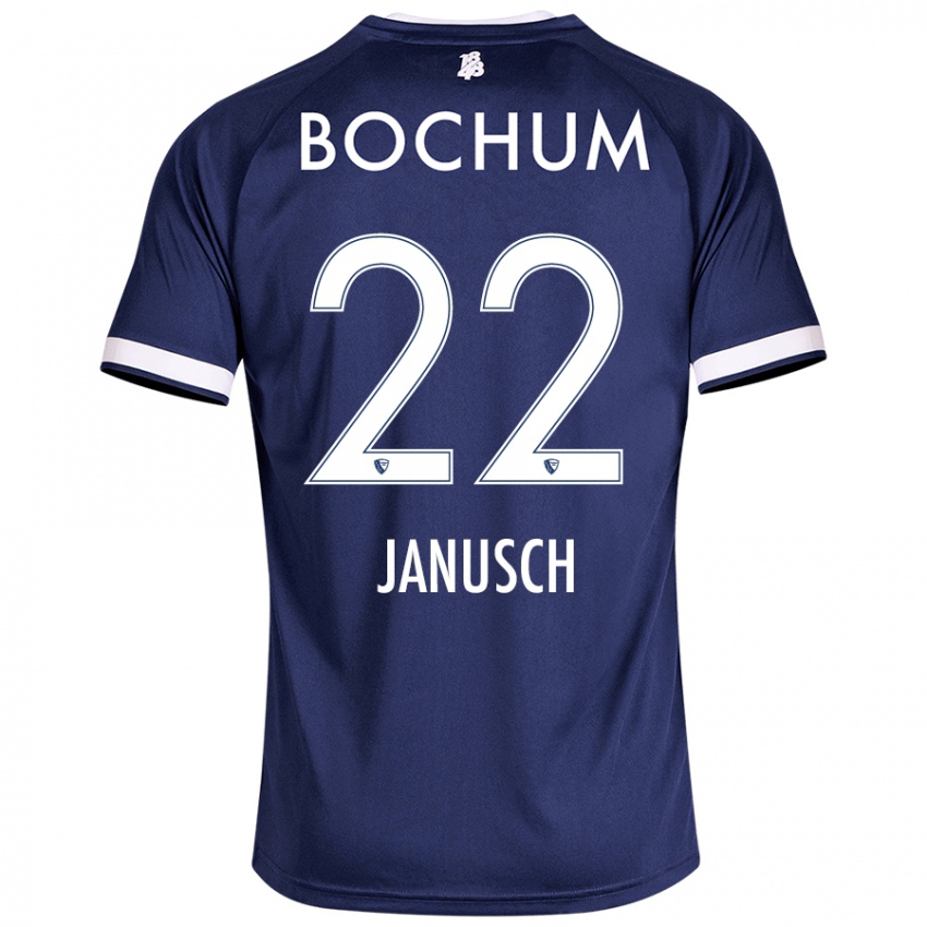 Niño Camiseta Thees Janusch #22 Azul Oscuro 1ª Equipación 2024/25 La Camisa México