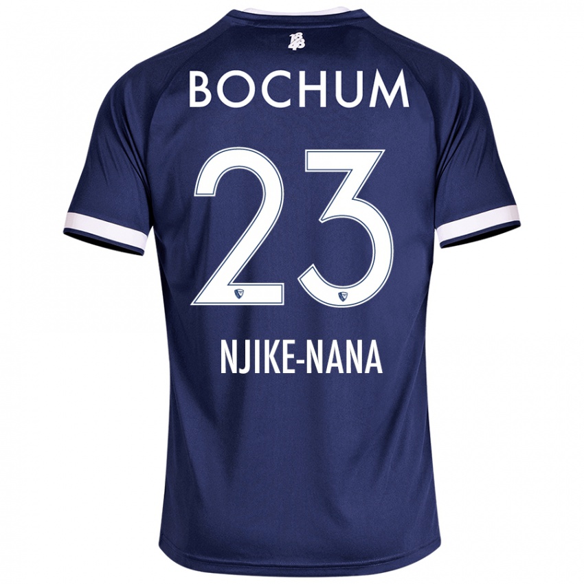 Niño Camiseta Jean-Philippe Njike-Nana #23 Azul Oscuro 1ª Equipación 2024/25 La Camisa México