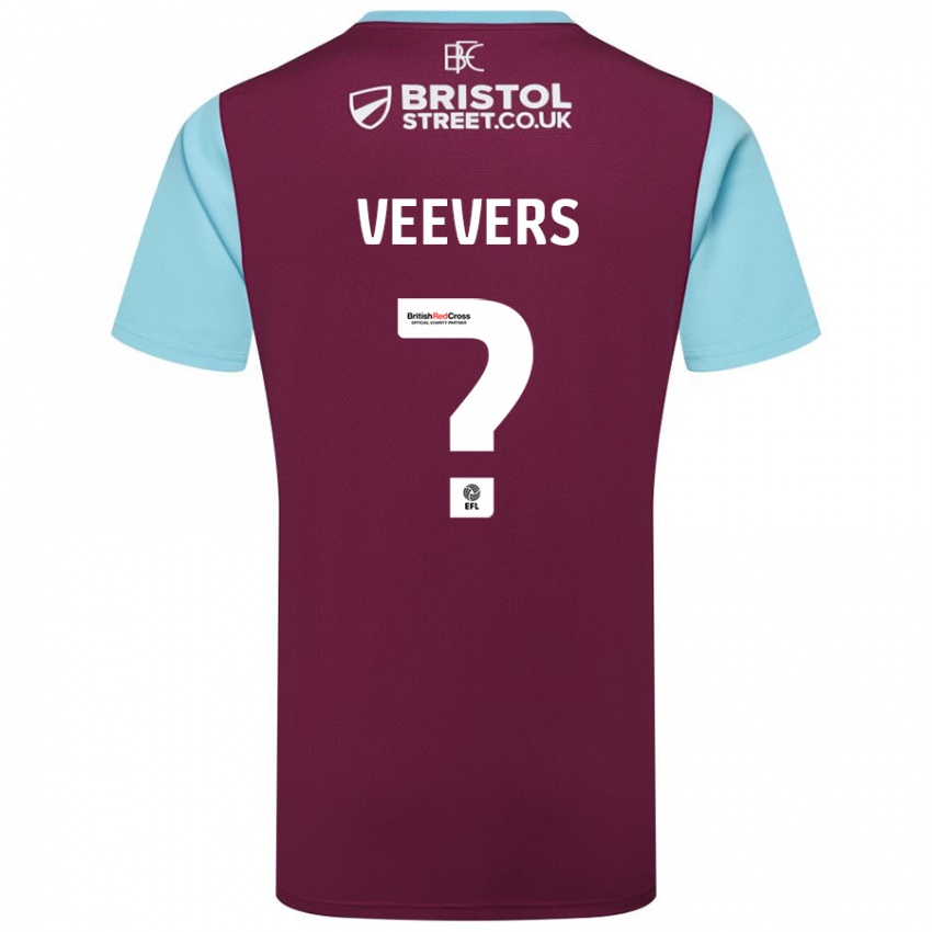 Niño Camiseta Charlie Veevers #0 Borgoña Azul Cielo 1ª Equipación 2024/25 La Camisa México