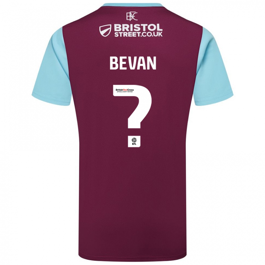 Niño Camiseta Joe Bevan #0 Borgoña Azul Cielo 1ª Equipación 2024/25 La Camisa México