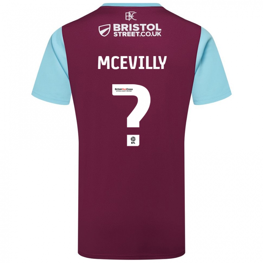 Niño Camiseta Jack Mcevilly #0 Borgoña Azul Cielo 1ª Equipación 2024/25 La Camisa México