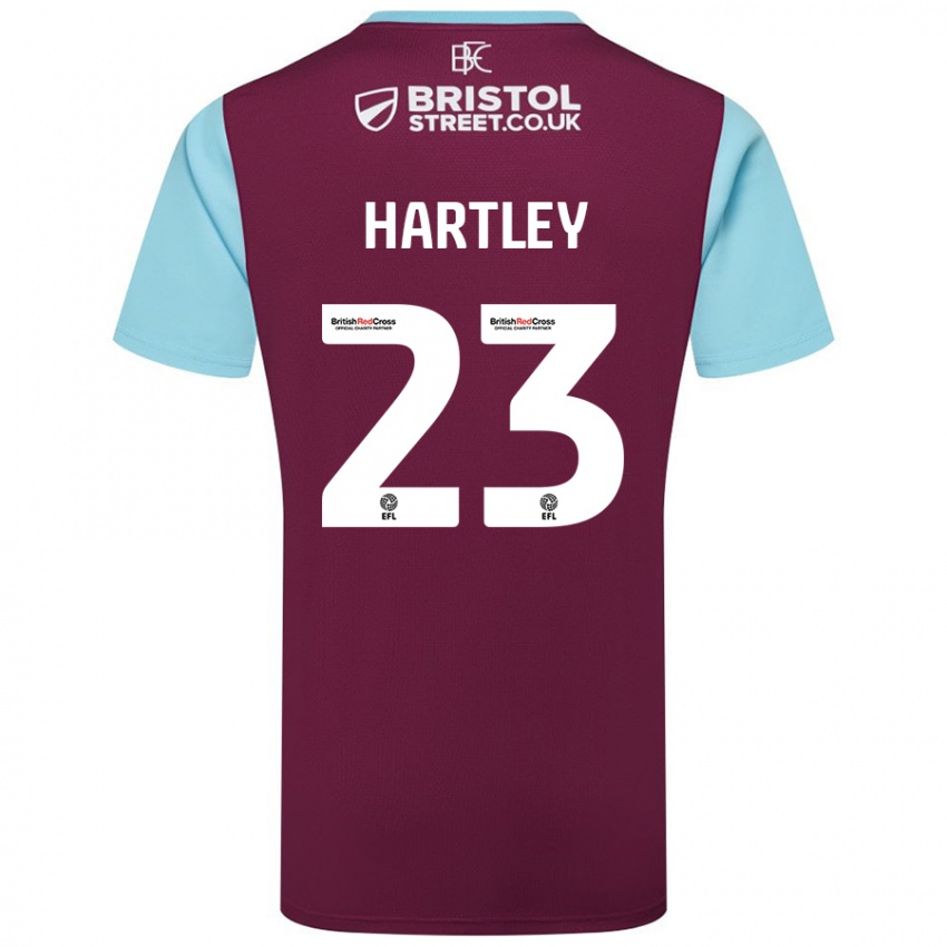 Niño Camiseta Naomi Hartley #23 Borgoña Azul Cielo 1ª Equipación 2024/25 La Camisa México