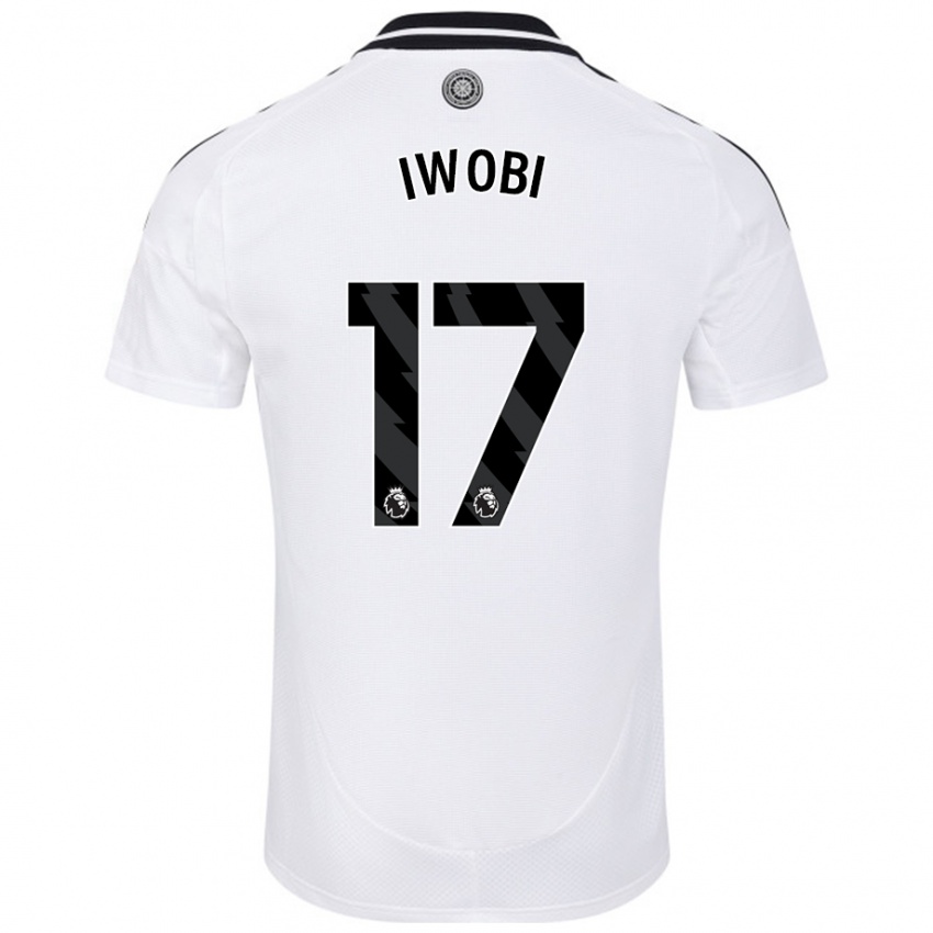 Niño Camiseta Alex Iwobi #17 Blanco 1ª Equipación 2024/25 La Camisa México