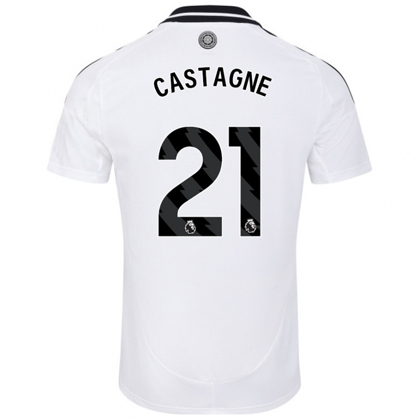 Niño Camiseta Timothy Castagne #21 Blanco 1ª Equipación 2024/25 La Camisa México