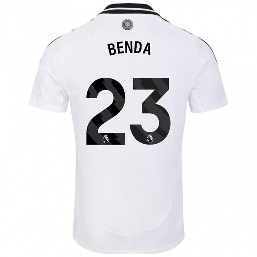 Niño Camiseta Steven Benda #23 Blanco 1ª Equipación 2024/25 La Camisa México