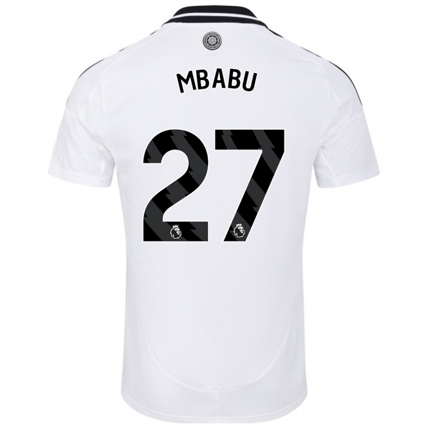 Niño Camiseta Kevin Mbabu #27 Blanco 1ª Equipación 2024/25 La Camisa México