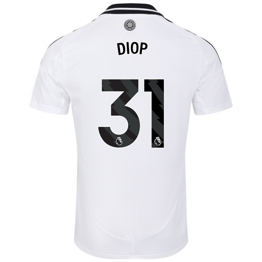 Niño Camiseta Issa Diop #31 Blanco 1ª Equipación 2024/25 La Camisa México