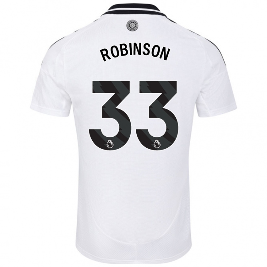 Niño Camiseta Antonee Robinson #33 Blanco 1ª Equipación 2024/25 La Camisa México