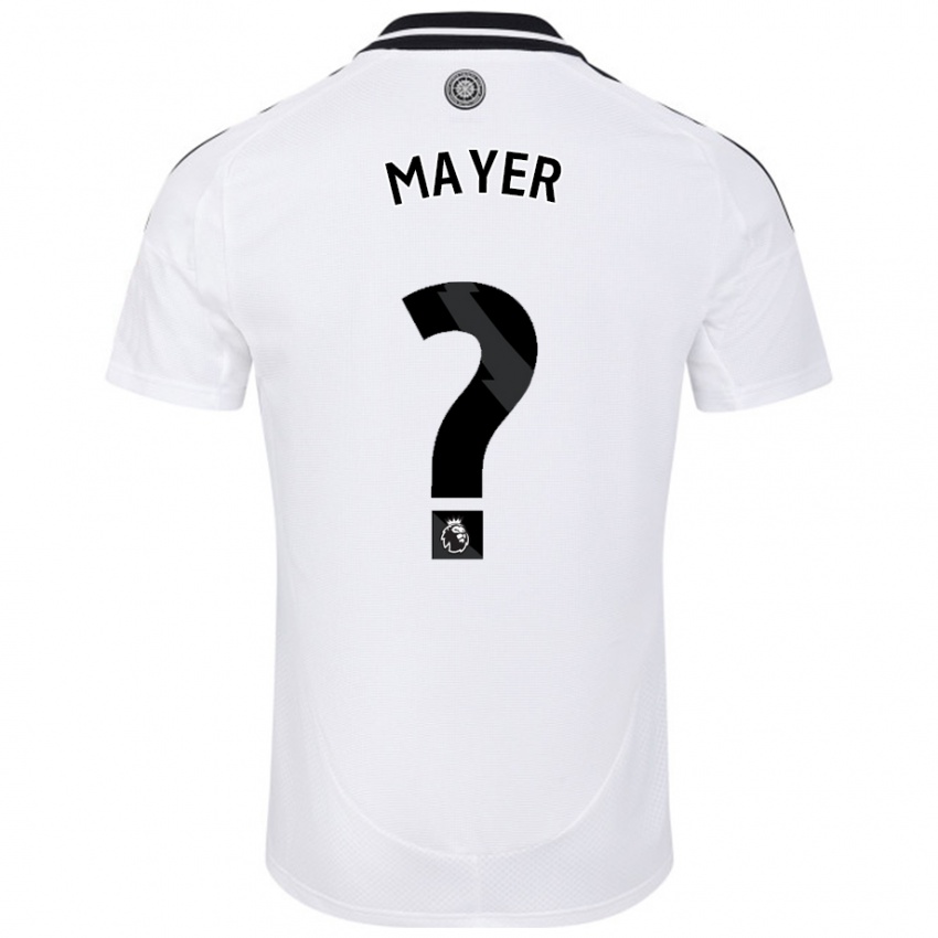 Niño Camiseta Oliver Mayer #0 Blanco 1ª Equipación 2024/25 La Camisa México