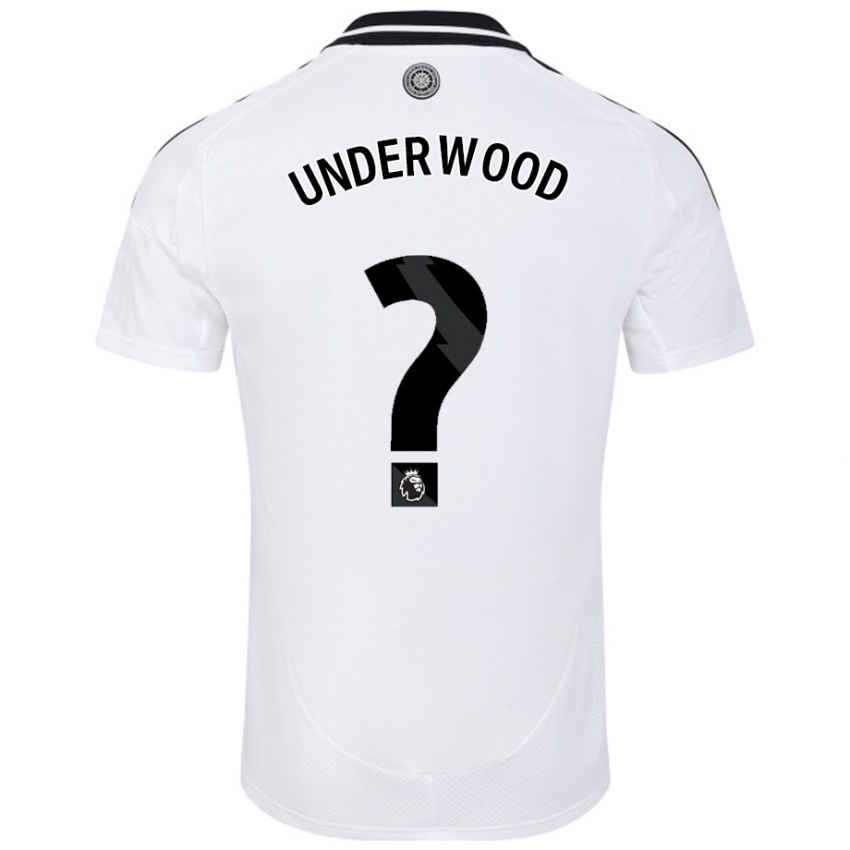 Niño Camiseta Marco Underwood #0 Blanco 1ª Equipación 2024/25 La Camisa México