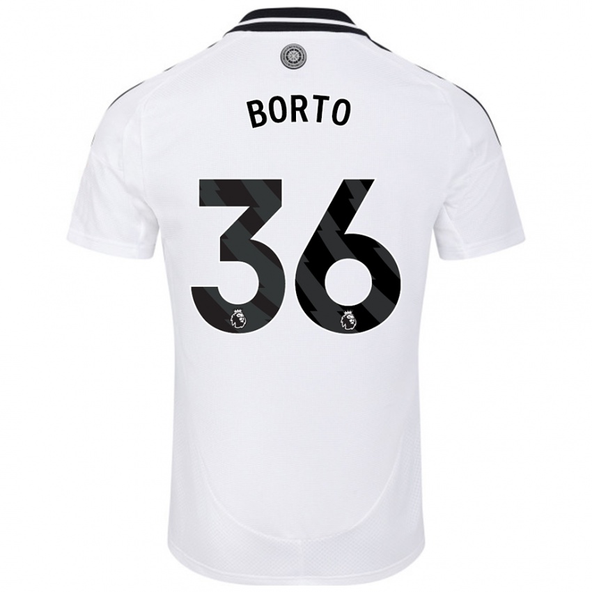 Niño Camiseta Alex Borto #36 Blanco 1ª Equipación 2024/25 La Camisa México