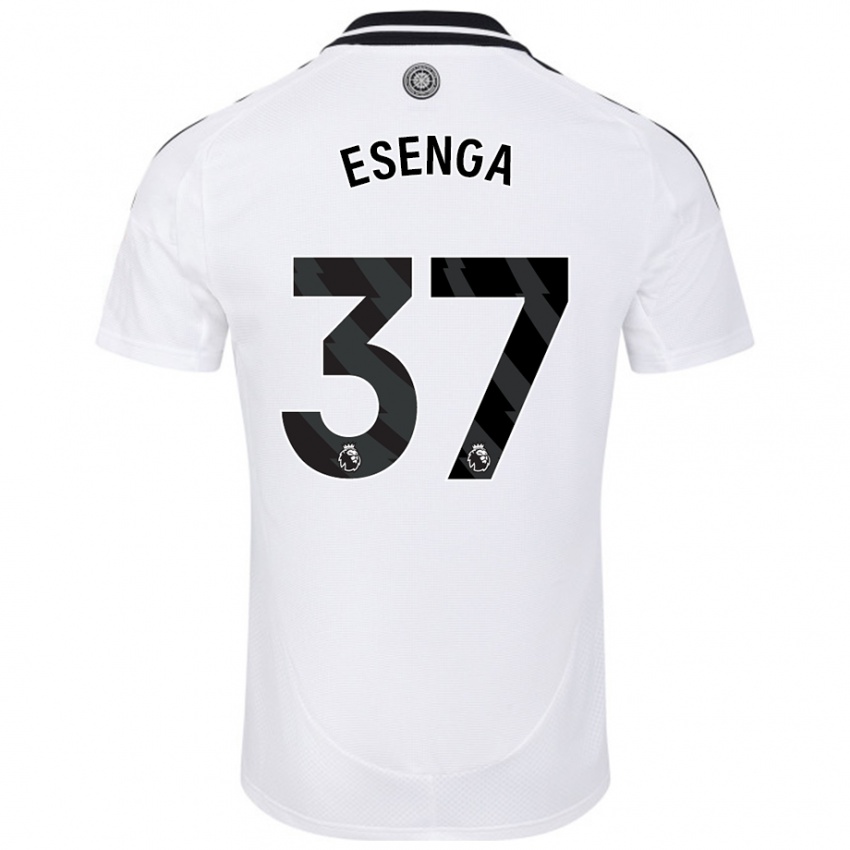 Niño Camiseta Jonathan Esenga #37 Blanco 1ª Equipación 2024/25 La Camisa México