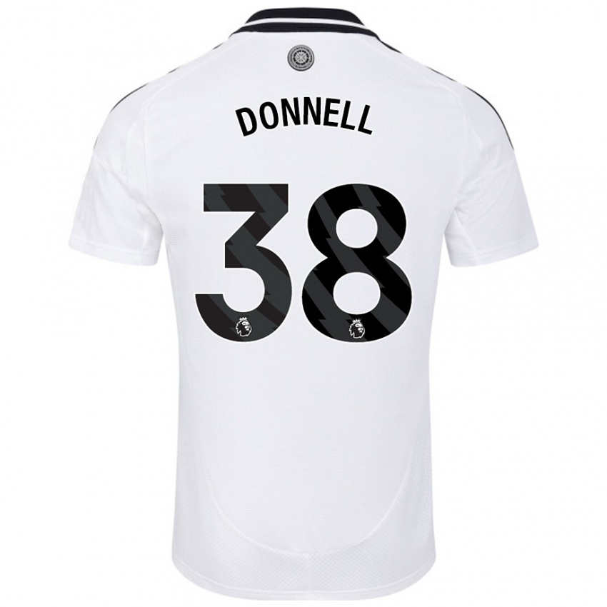 Niño Camiseta Chris Donnell #38 Blanco 1ª Equipación 2024/25 La Camisa México