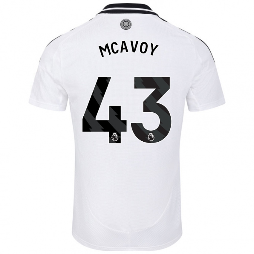 Niño Camiseta Connor Mcavoy #43 Blanco 1ª Equipación 2024/25 La Camisa México