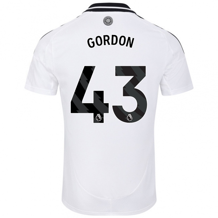 Niño Camiseta Lemar Gordon #43 Blanco 1ª Equipación 2024/25 La Camisa México