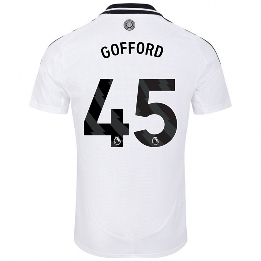 Niño Camiseta Oliver Gofford #45 Blanco 1ª Equipación 2024/25 La Camisa México