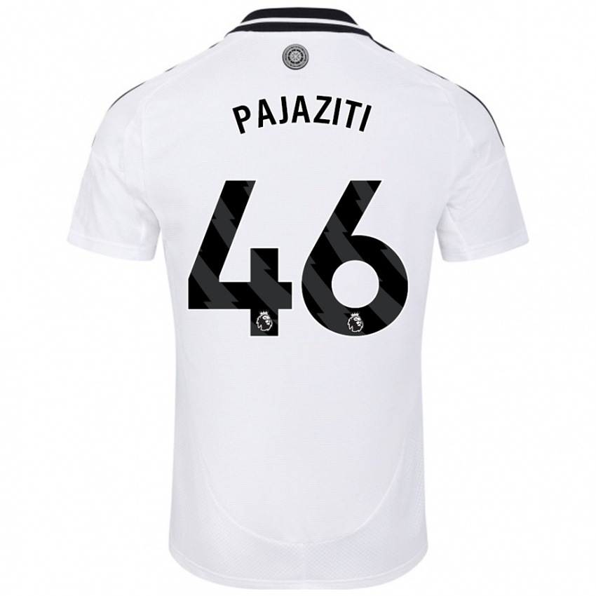 Niño Camiseta Adrion Pajaziti #46 Blanco 1ª Equipación 2024/25 La Camisa México