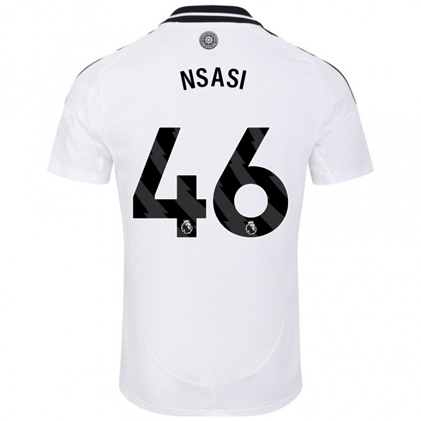 Niño Camiseta Eddie Nsasi #46 Blanco 1ª Equipación 2024/25 La Camisa México