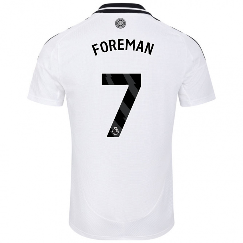 Niño Camiseta Tia Foreman #7 Blanco 1ª Equipación 2024/25 La Camisa México