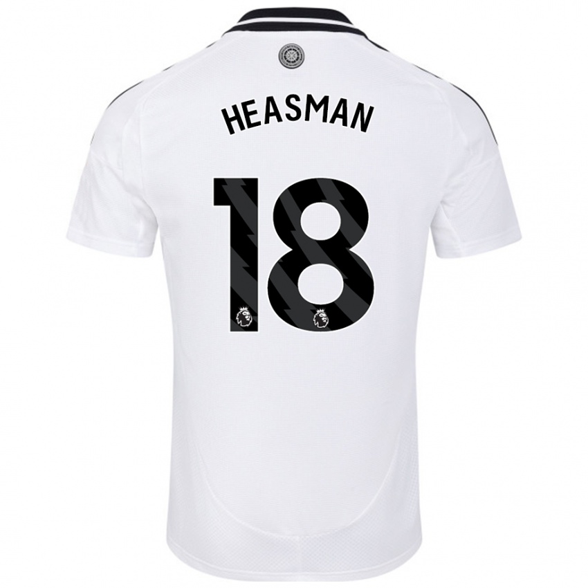 Niño Camiseta Georgia Heasman #18 Blanco 1ª Equipación 2024/25 La Camisa México