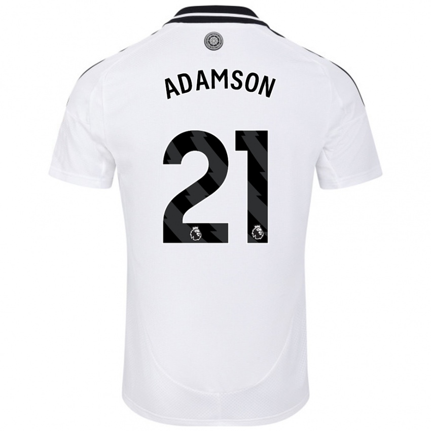 Niño Camiseta Sasha Adamson #21 Blanco 1ª Equipación 2024/25 La Camisa México