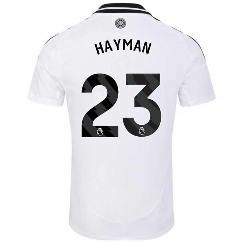 Niño Camiseta Alex Hayman #23 Blanco 1ª Equipación 2024/25 La Camisa México