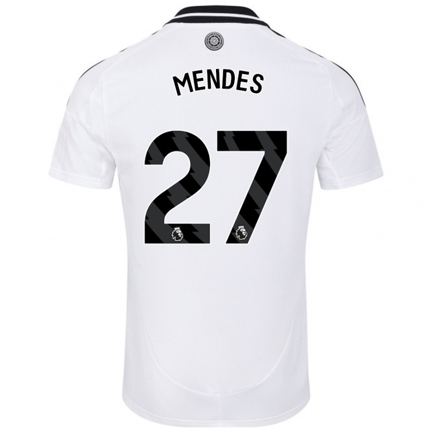 Niño Camiseta Megalie Mendes #27 Blanco 1ª Equipación 2024/25 La Camisa México