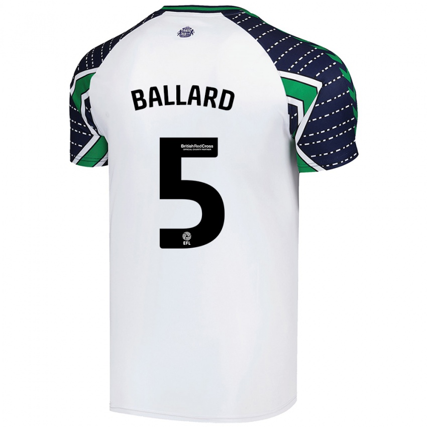 Niño Camiseta Daniel Ballard #5 Blanco 2ª Equipación 2024/25 La Camisa México