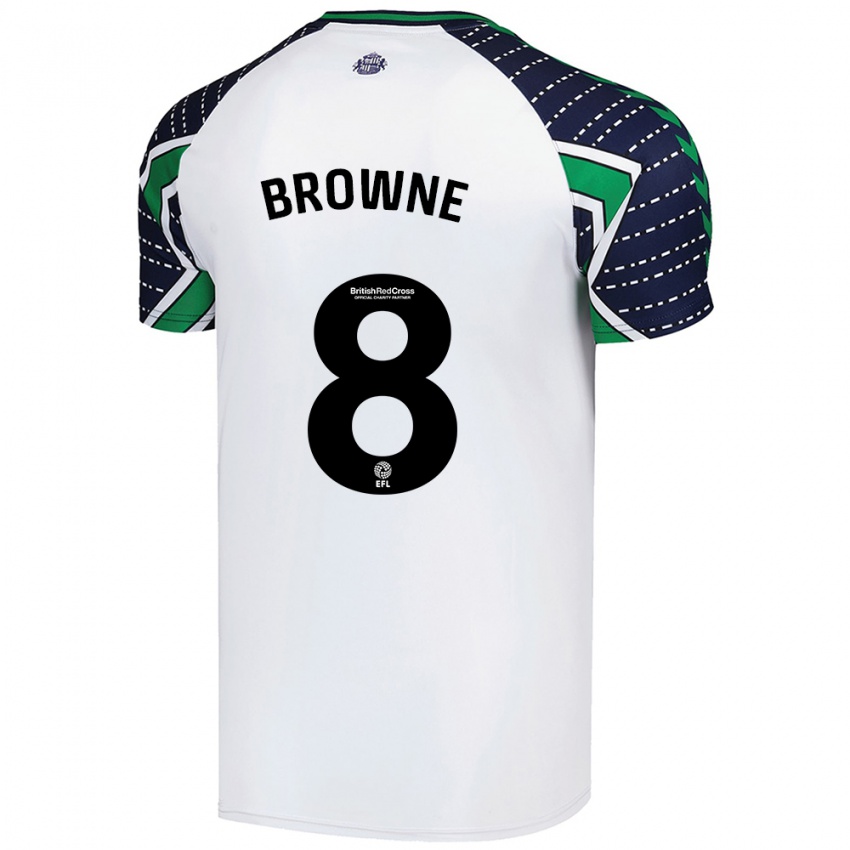 Niño Camiseta Alan Browne #8 Blanco 2ª Equipación 2024/25 La Camisa México