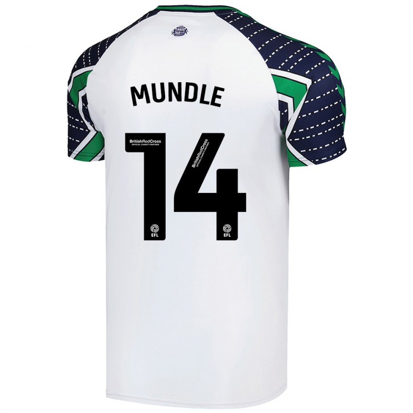 Niño Camiseta Romaine Mundle #14 Blanco 2ª Equipación 2024/25 La Camisa México