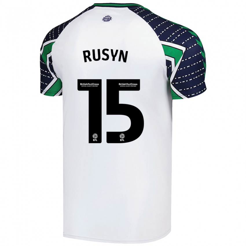 Niño Camiseta Nazariy Rusyn #15 Blanco 2ª Equipación 2024/25 La Camisa México