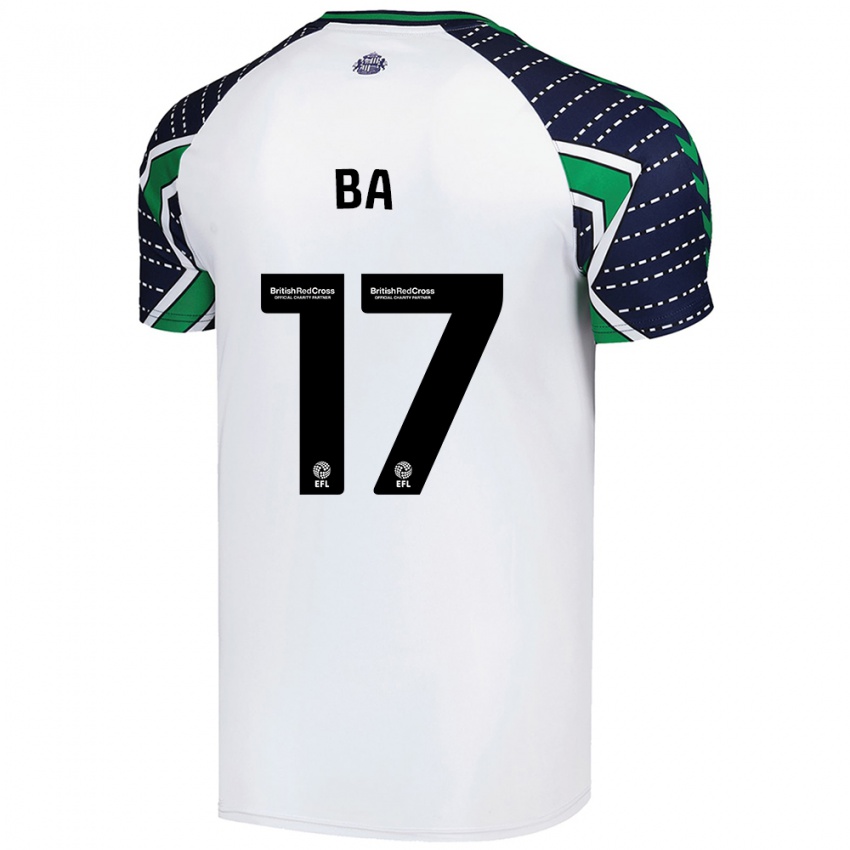 Niño Camiseta Abdoullah Ba #17 Blanco 2ª Equipación 2024/25 La Camisa México